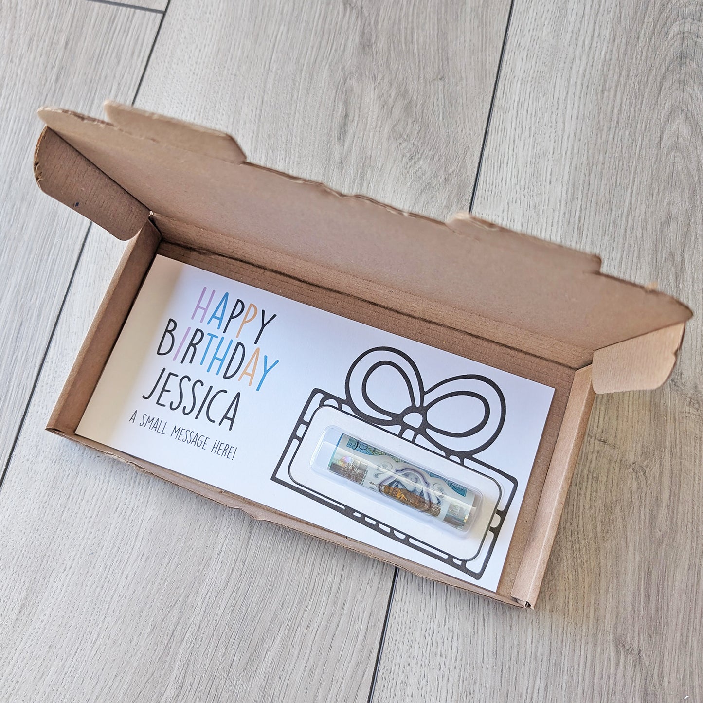 Personalised Birthday Money Gift • Money Wallet Card for Kids Teens Adults