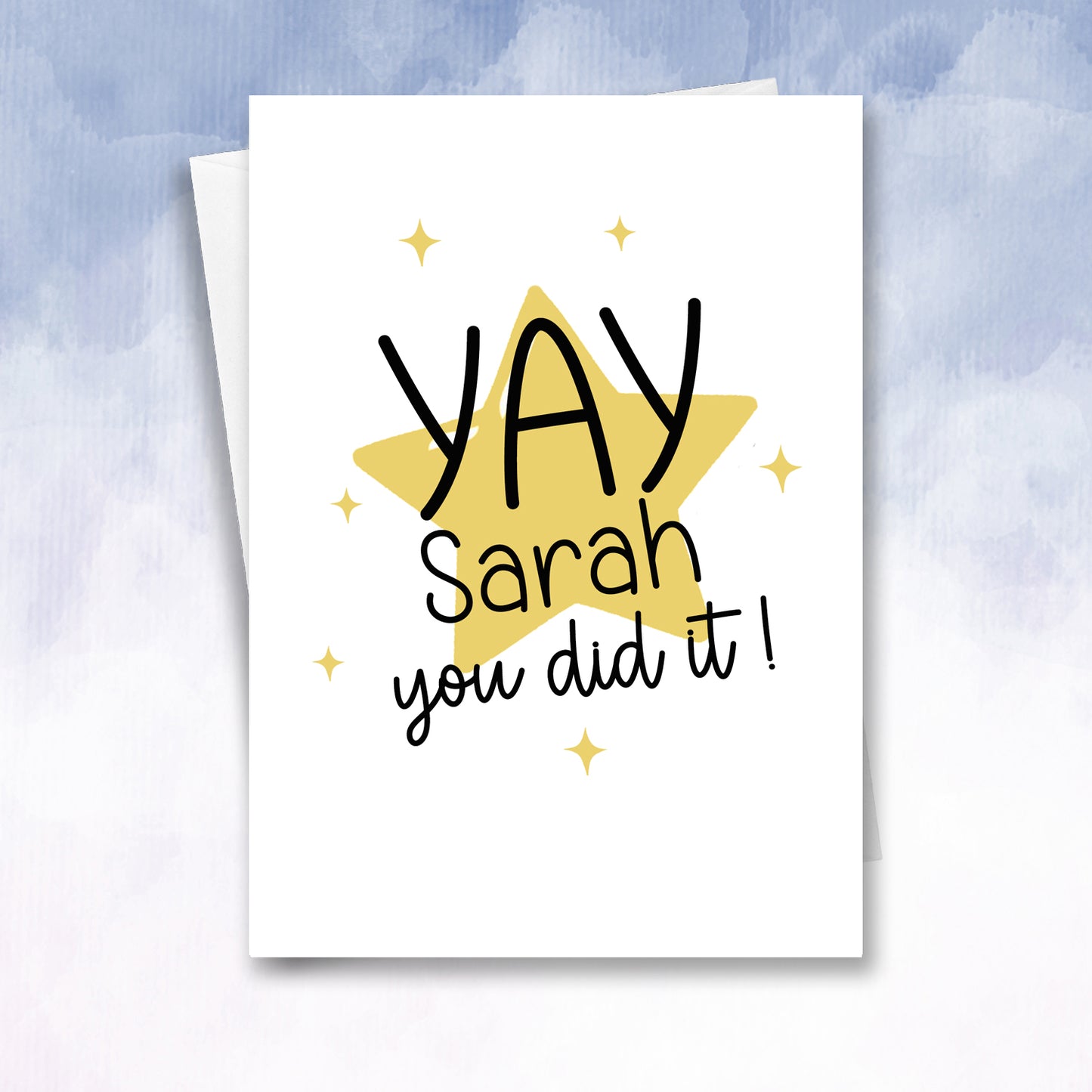 Personalised Well Done Card – Congratulations, New Job, Exam Success, Achievement Gift