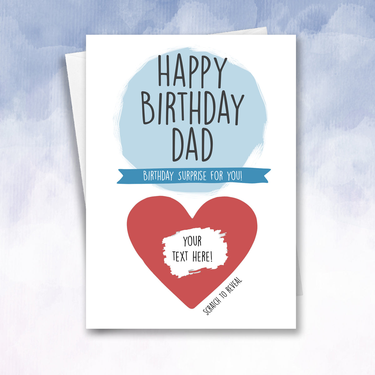 Personalised Scratch off Birthday Card for Dad - 2f75e5-2