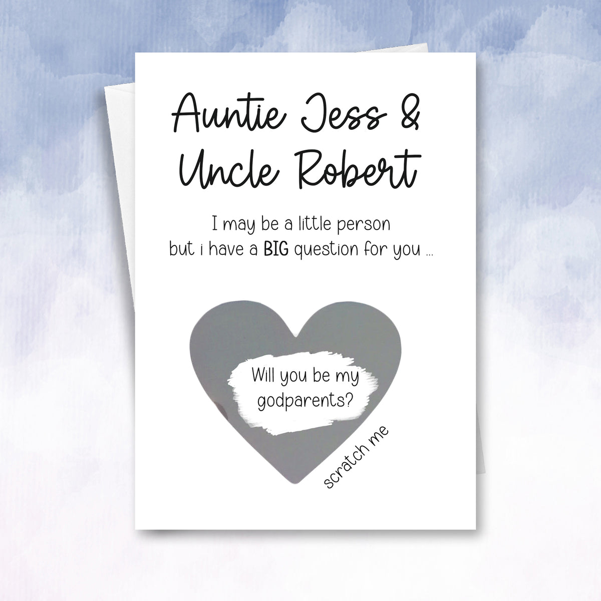 Will you be my Godparents Reveal Scratch Off Card - 2f75e5-2