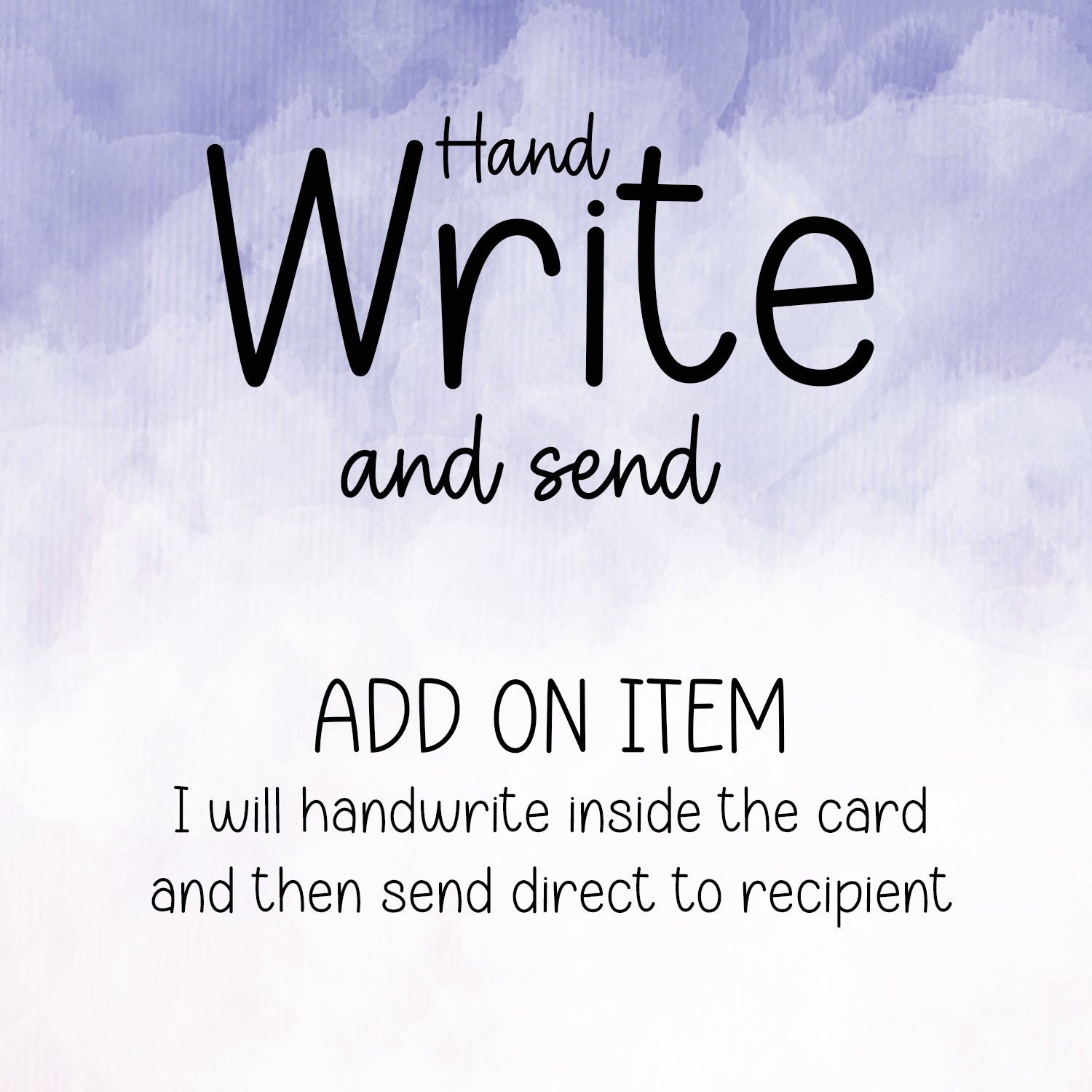 Write and Send Service - Add on Item - Send card direct - 2f75e5-2