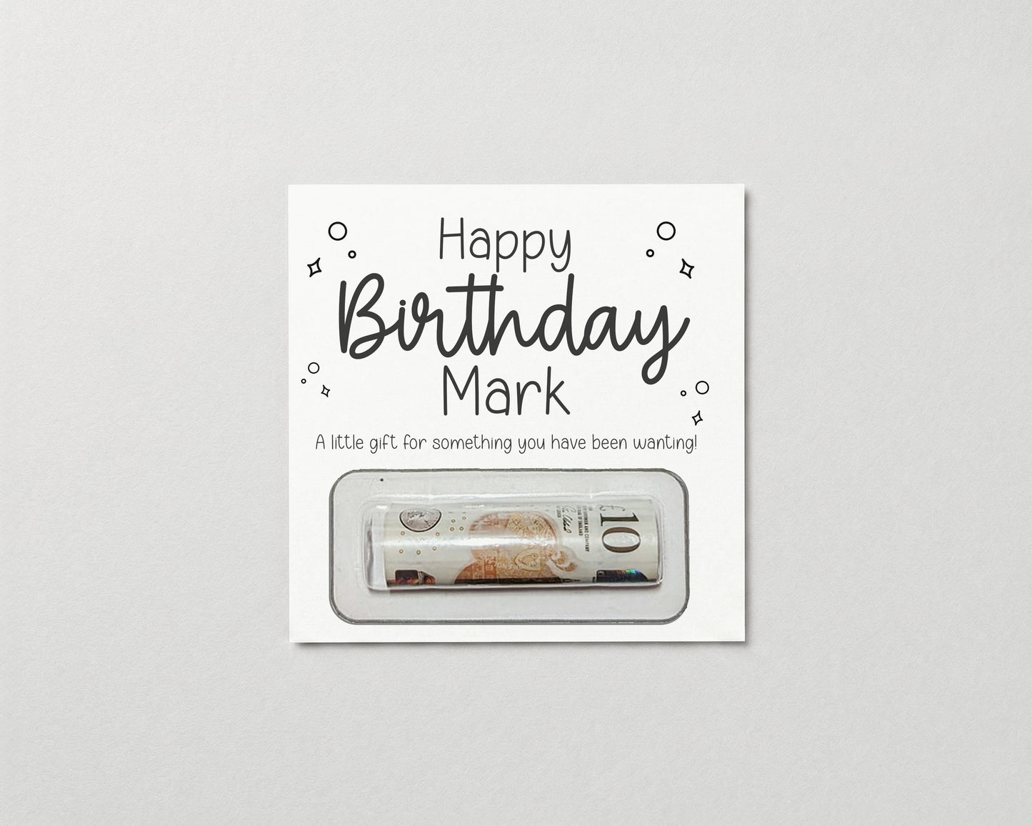 Personalised Birthday Money Gift Card• Cash Gift Voucher Holder for Kids Adults