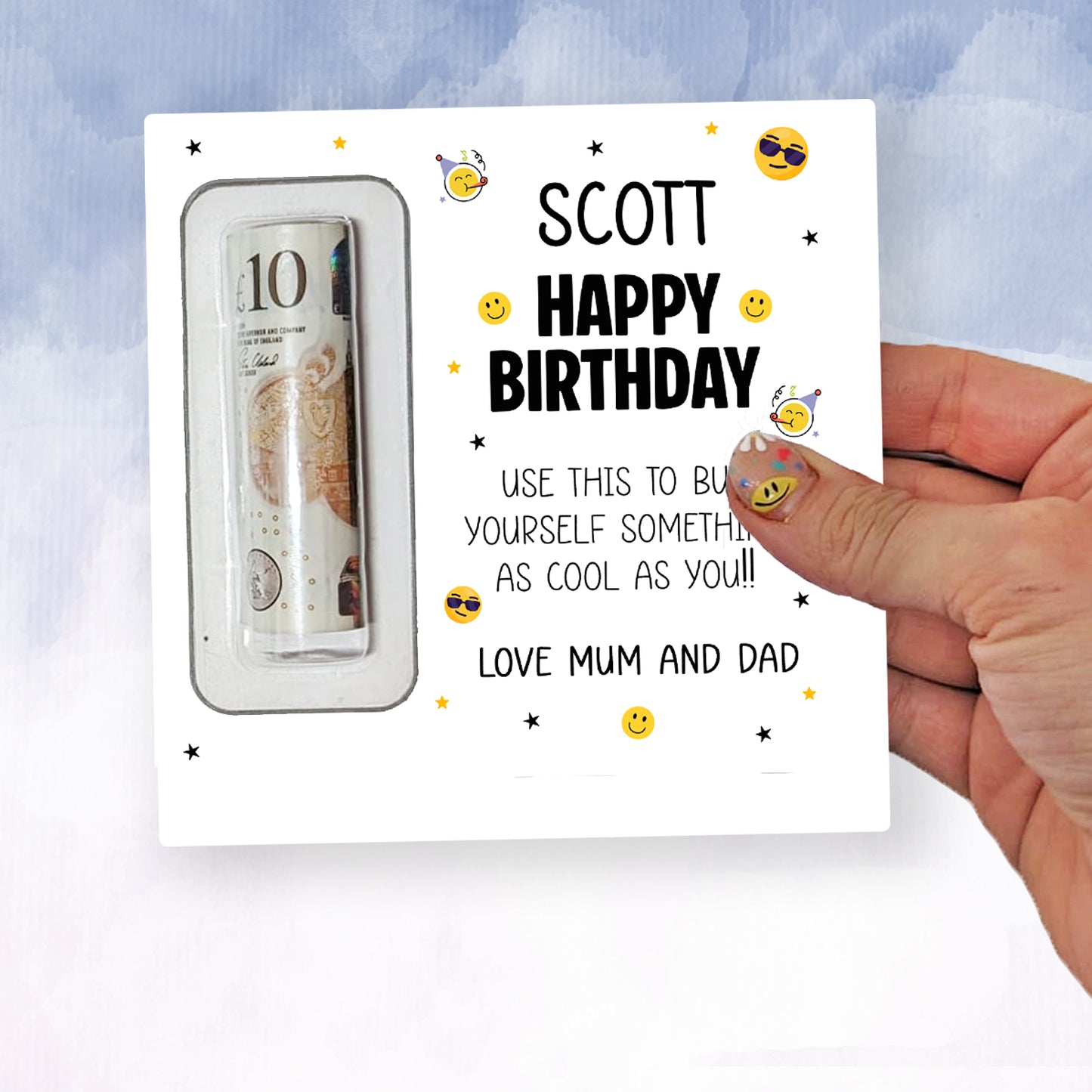 Personalised Birthday Money Wallet Holder Card | Fun Cash Gift | Great for Kids
