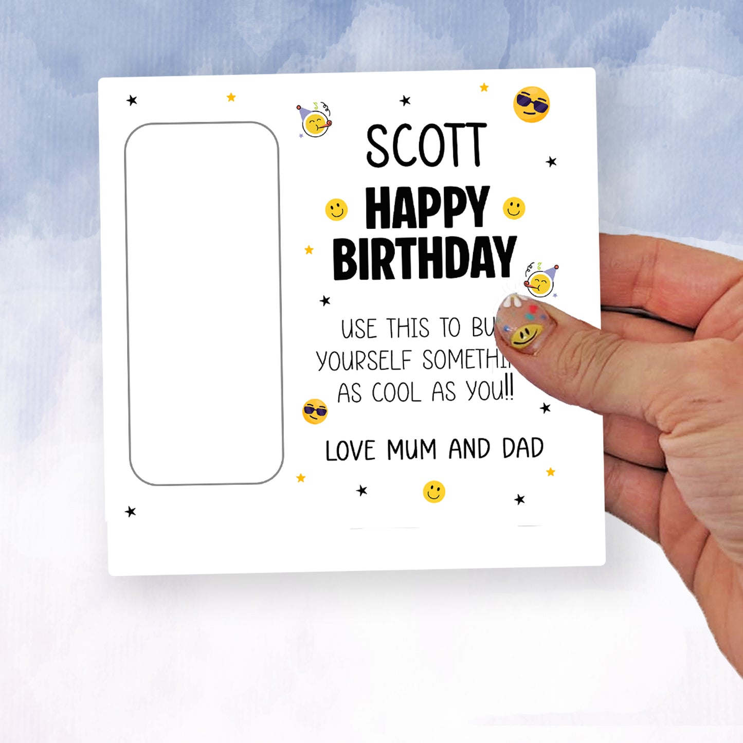 Personalised Birthday Money Wallet Holder Card | Fun Cash Gift | Great for Kids