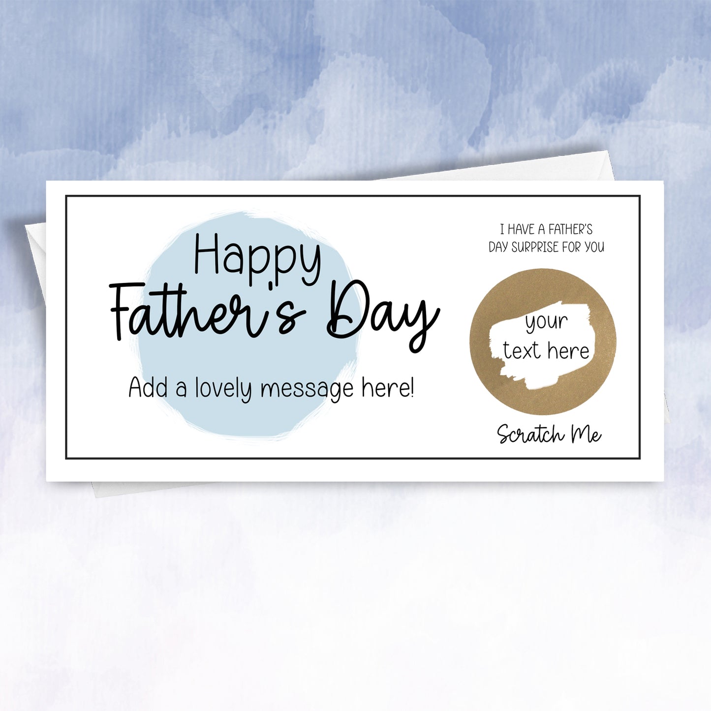 Personalised Father's Day Scratch Voucher