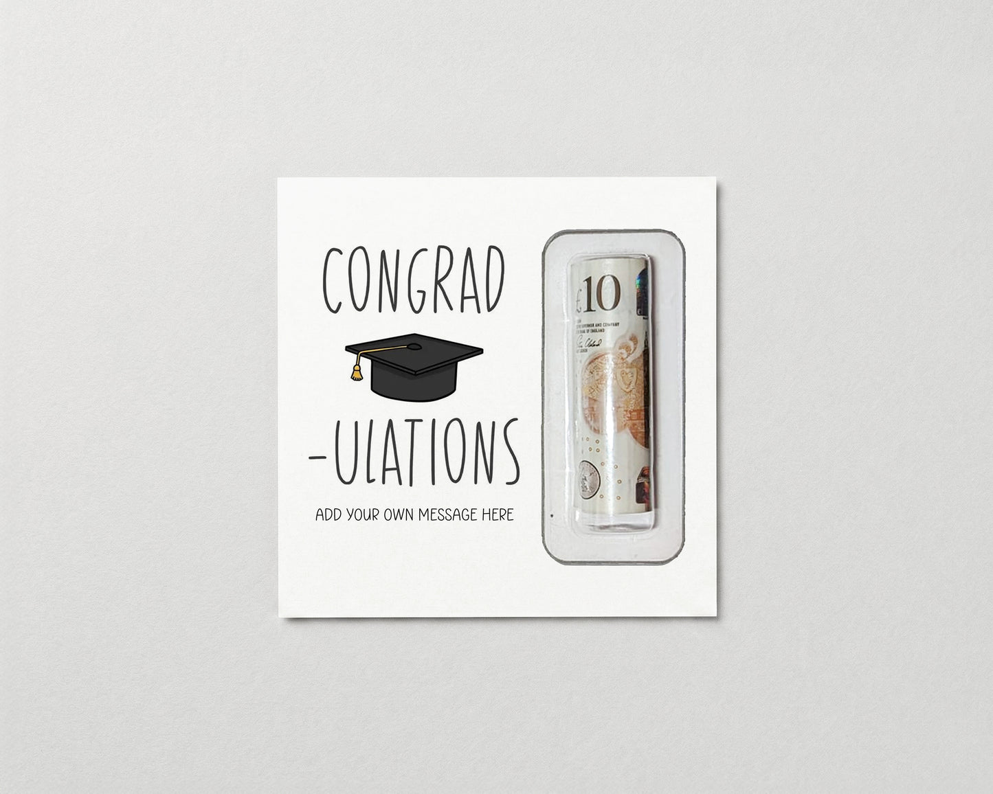 Personalised Graduation Money Wallet • You Passed Card • GCSE Exam Congratulations Gift