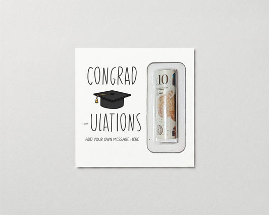 Personalised Graduation Money Wallet • You Passed Card • GCSE Exam Congratulations Gift