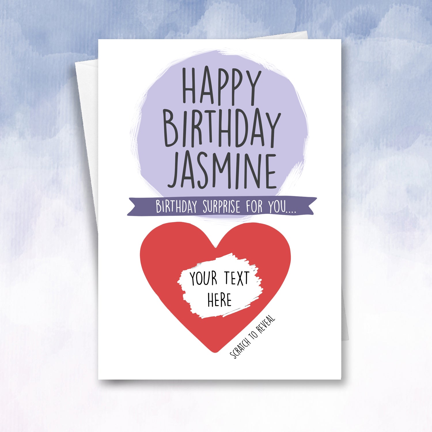 Girly Scratch Off Birthday Card Gift Reveal - 2f75e5-2