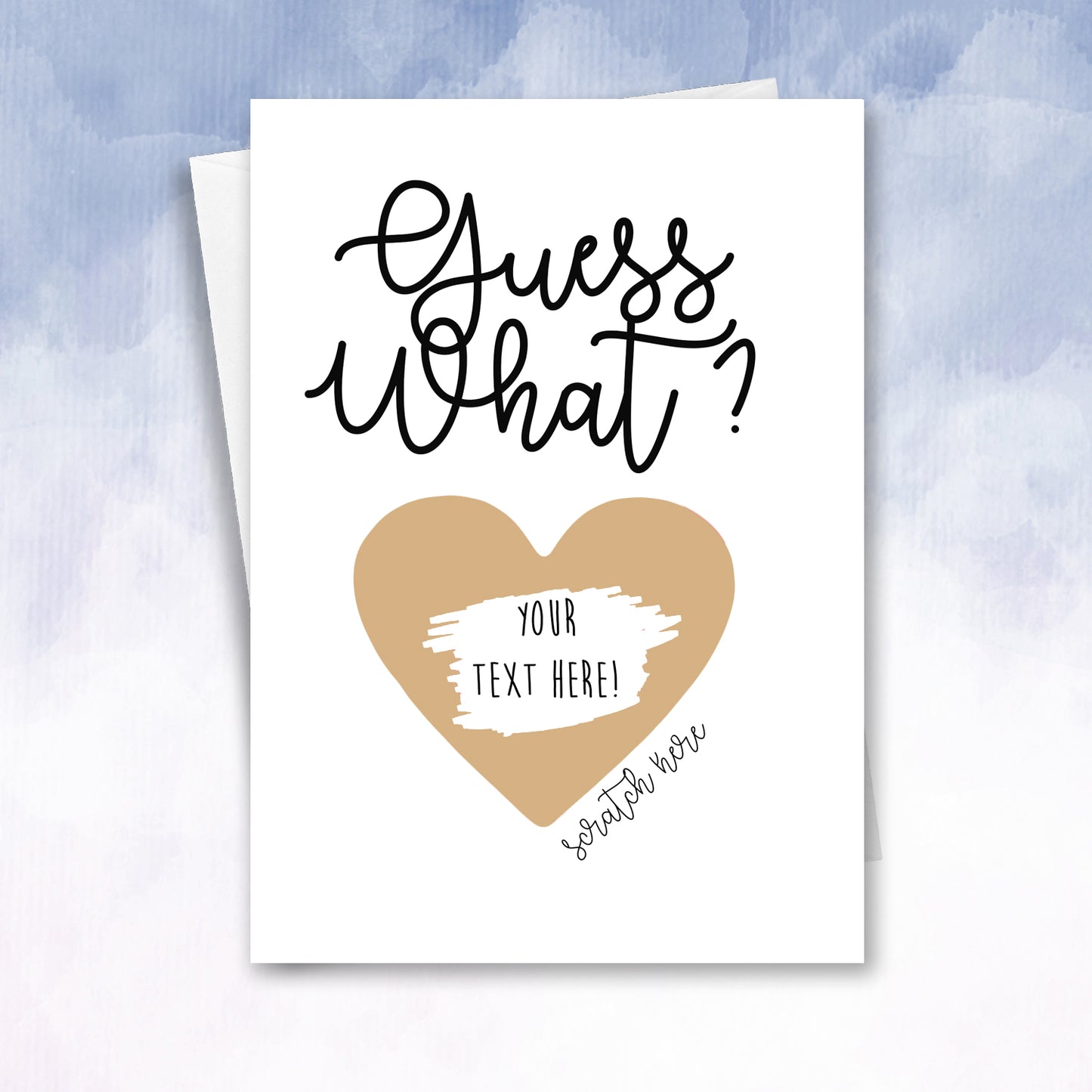 Guess What Pregnancy Reveal Scratch Off Card - 2f75e5-2