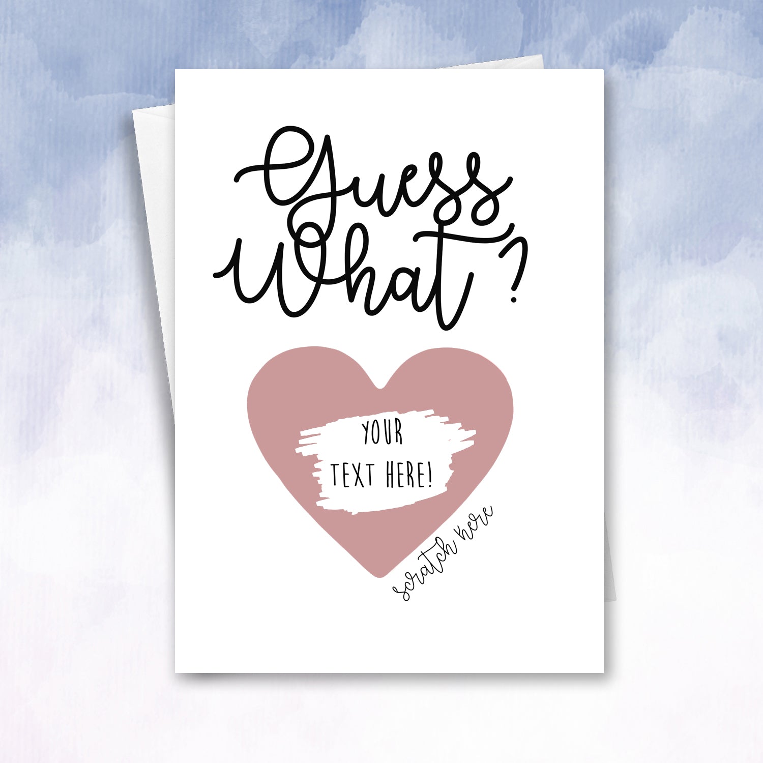 Guess What Pregnancy Reveal Scratch Off Card - 2f75e5-2