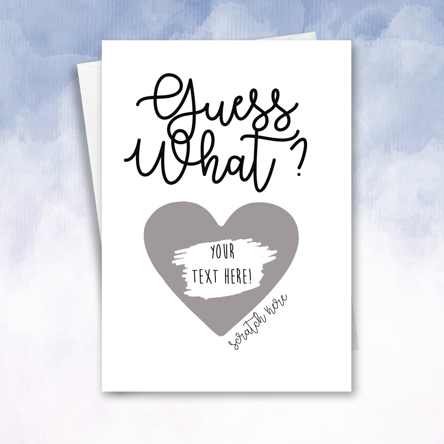 Guess What Pregnancy Reveal Scratch Off Card - 2f75e5-2