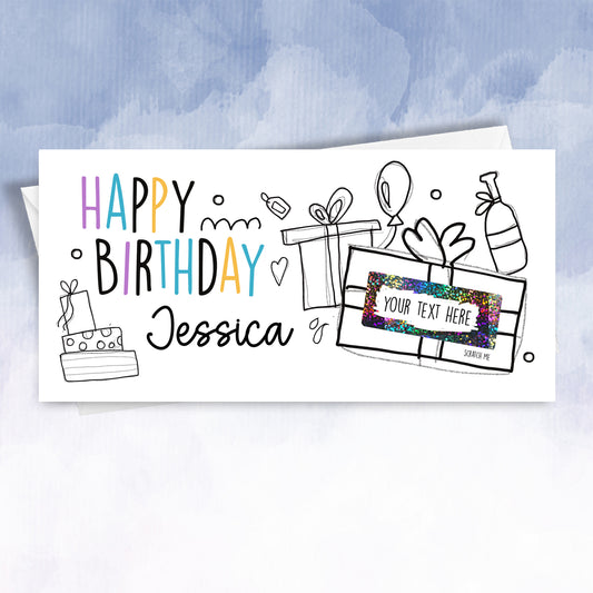 Personalised Birthday Scratch Off Card - 2f75e5-2