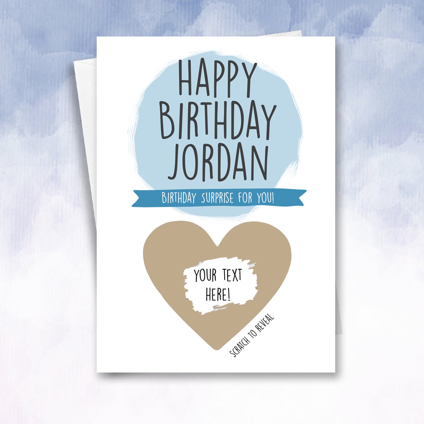 Personalised Birthday Scratch card - 2f75e5-2