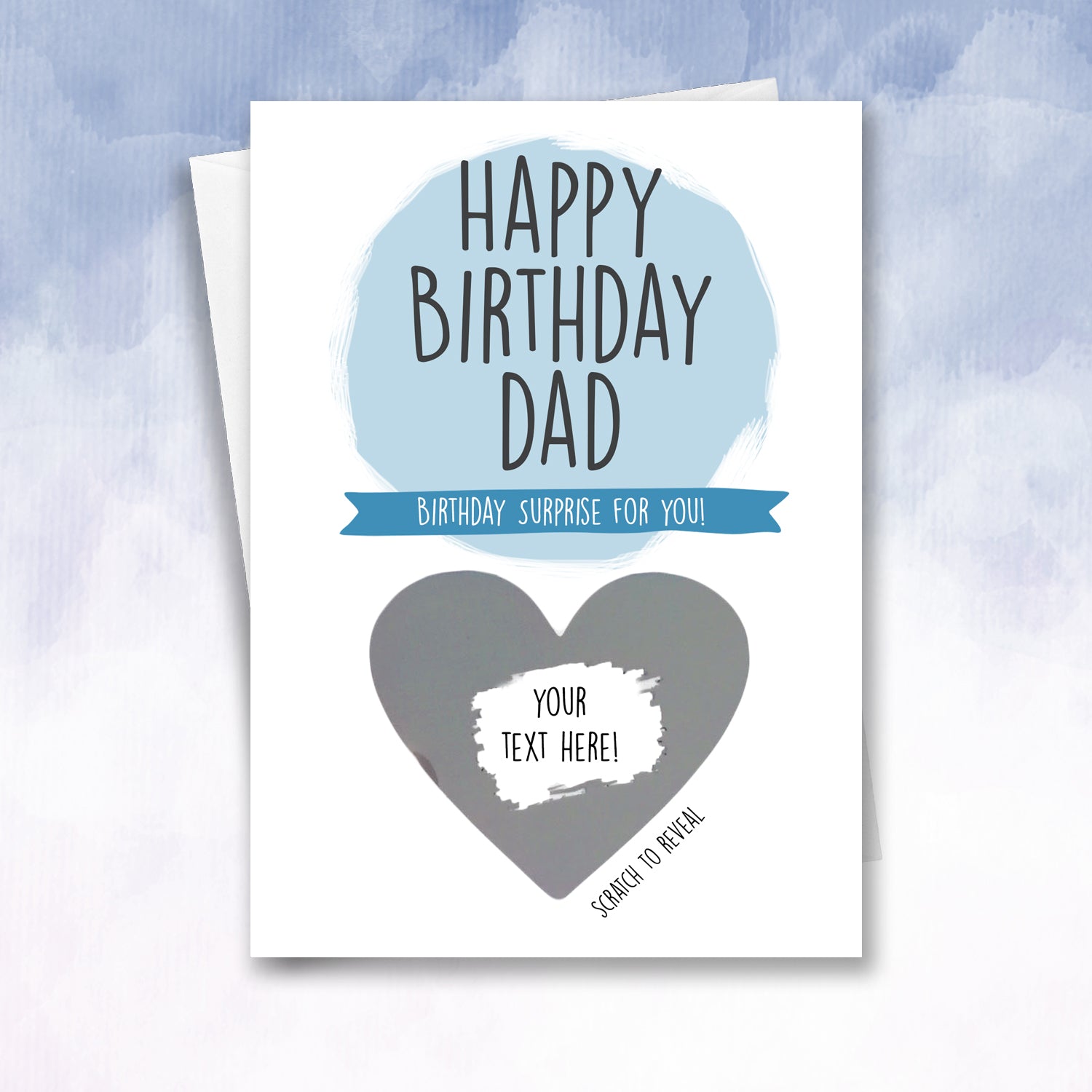 Personalised Scratch off Birthday Card for Dad - 2f75e5-2