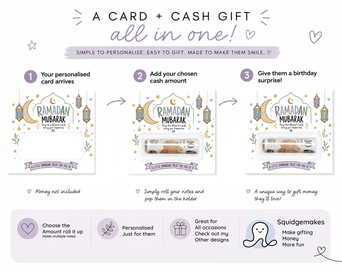 Eid Money Holder Eidi Gift For Kids Eid Mubarak Cash Gift Card Muslim Children