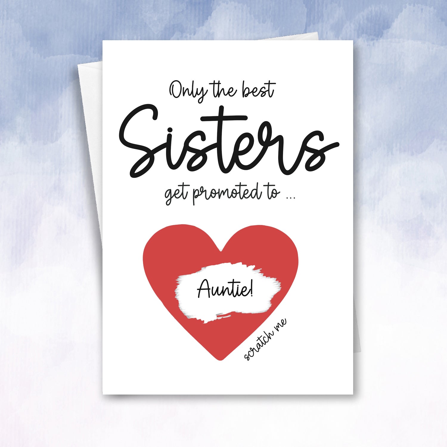 Sister Promoted to Auntie Scratch off card - 2f75e5-2
