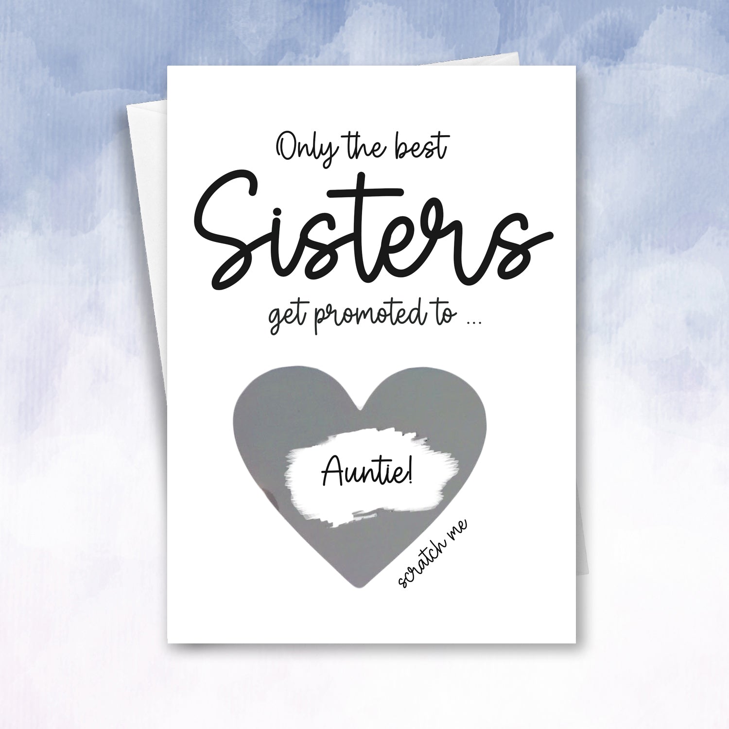 Sister Promoted to Auntie Scratch off card - 2f75e5-2