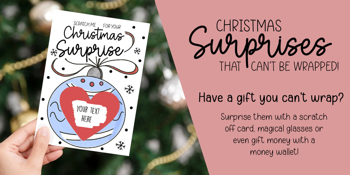 christmas surprises that cannot be wrapped scratch off card squidgemakes banner 