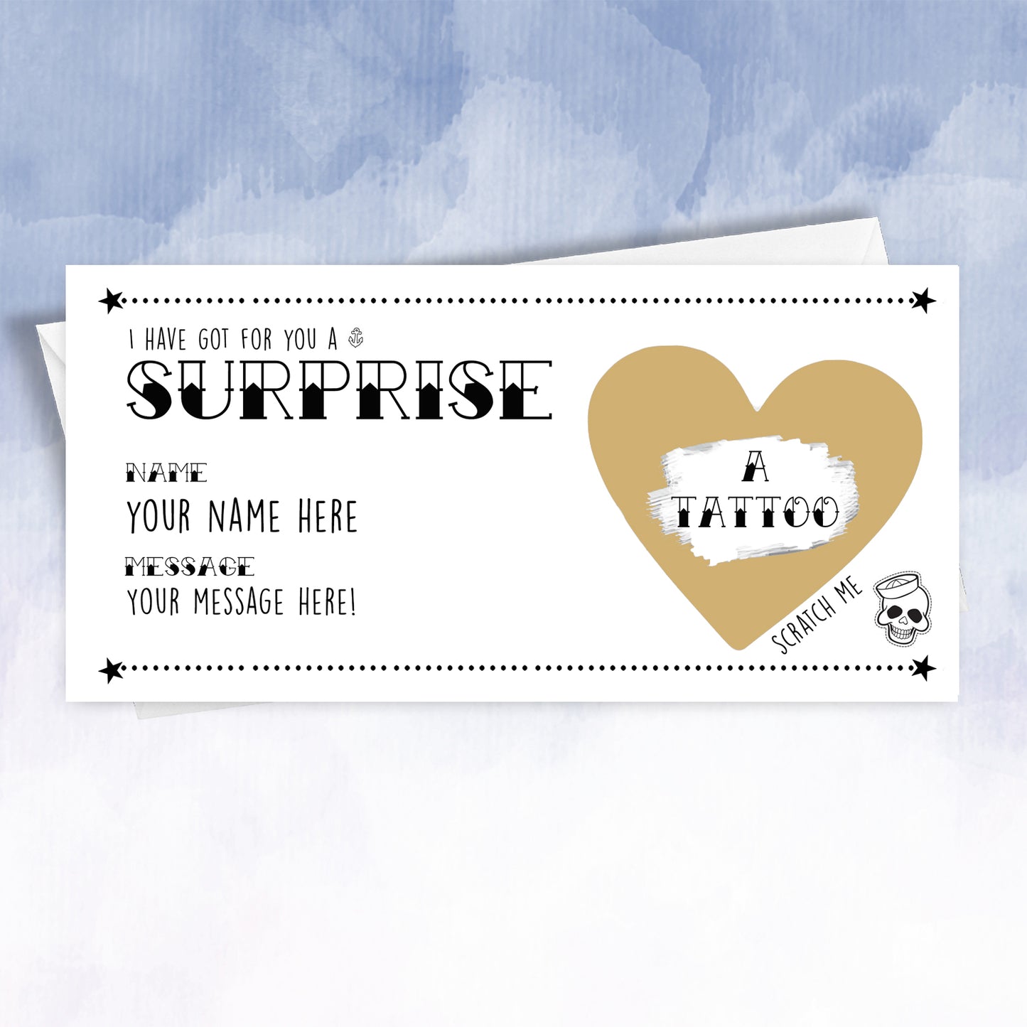 Surprise Tattoo Scratch gift Card - 2f75e5-2