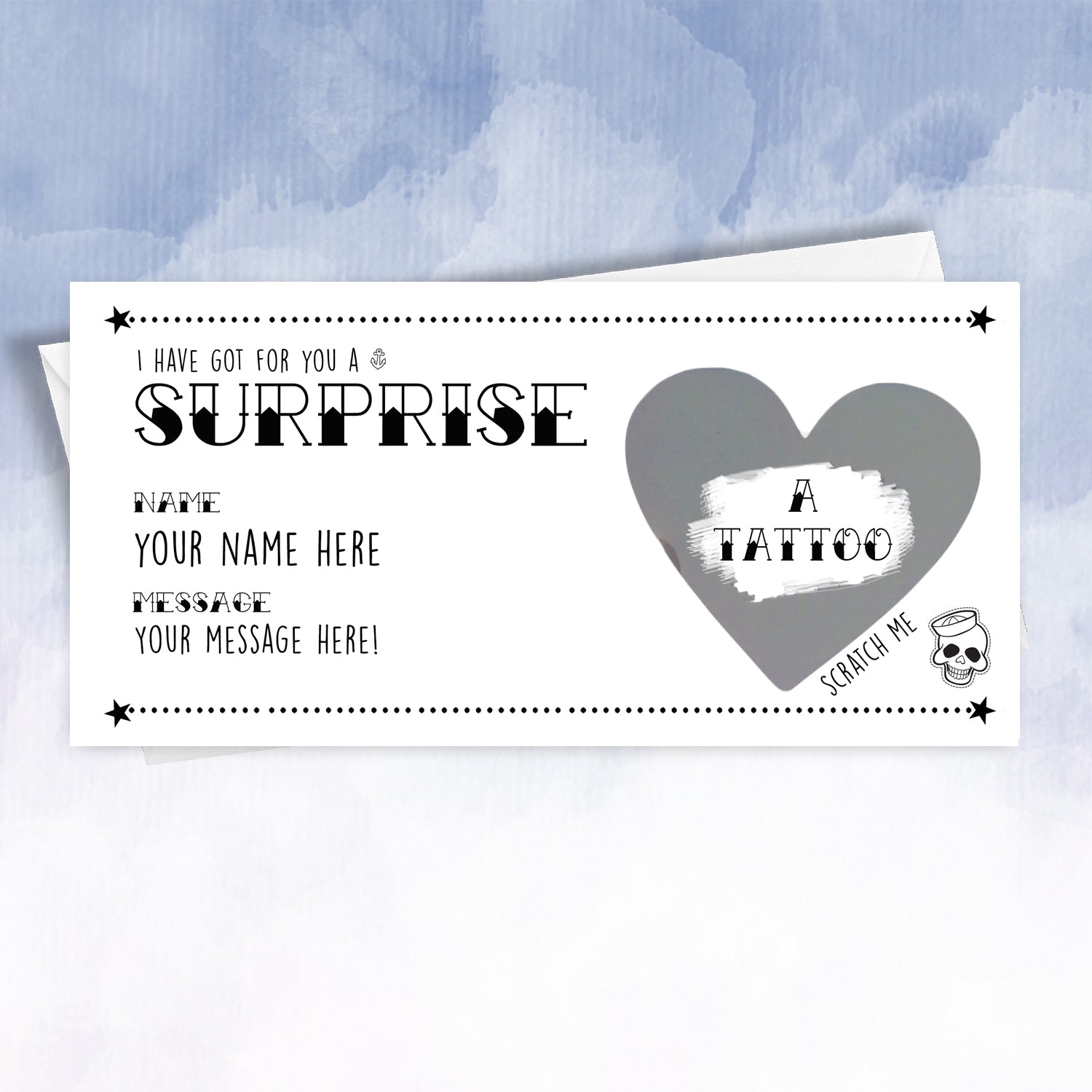 Surprise Tattoo Scratch gift Card - 2f75e5-2