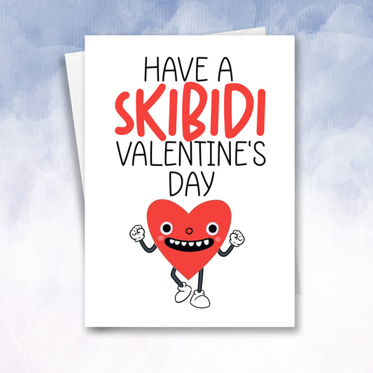 Teen/kid Valentine's Day alpha sigma skibidi valentines