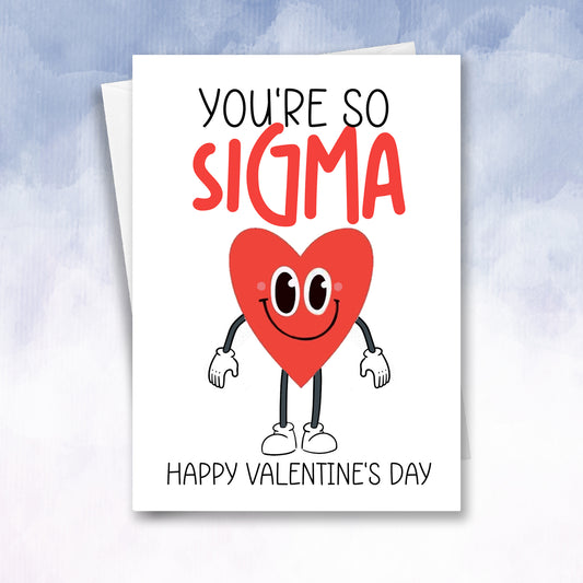 Teen/kid Valentine's Day alpha sigma skibidi valentines