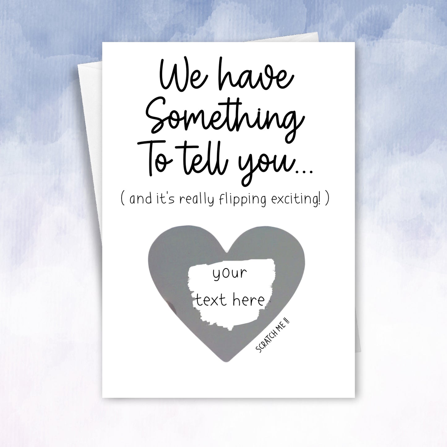 We have somethign to tell you pregnancy reveal card - 2f75e5-2