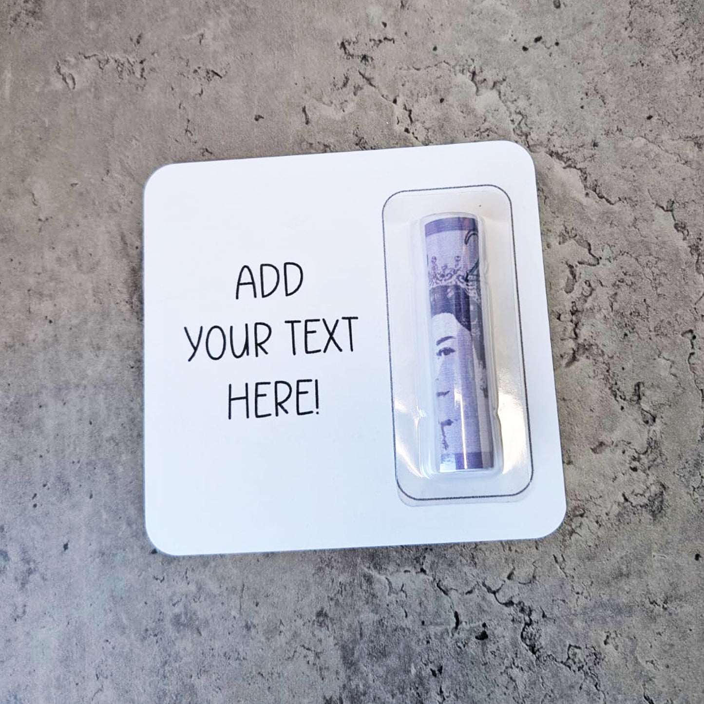 Personalised Money Card Wallet • Custom Birthday Gift • Create Your Own Text
