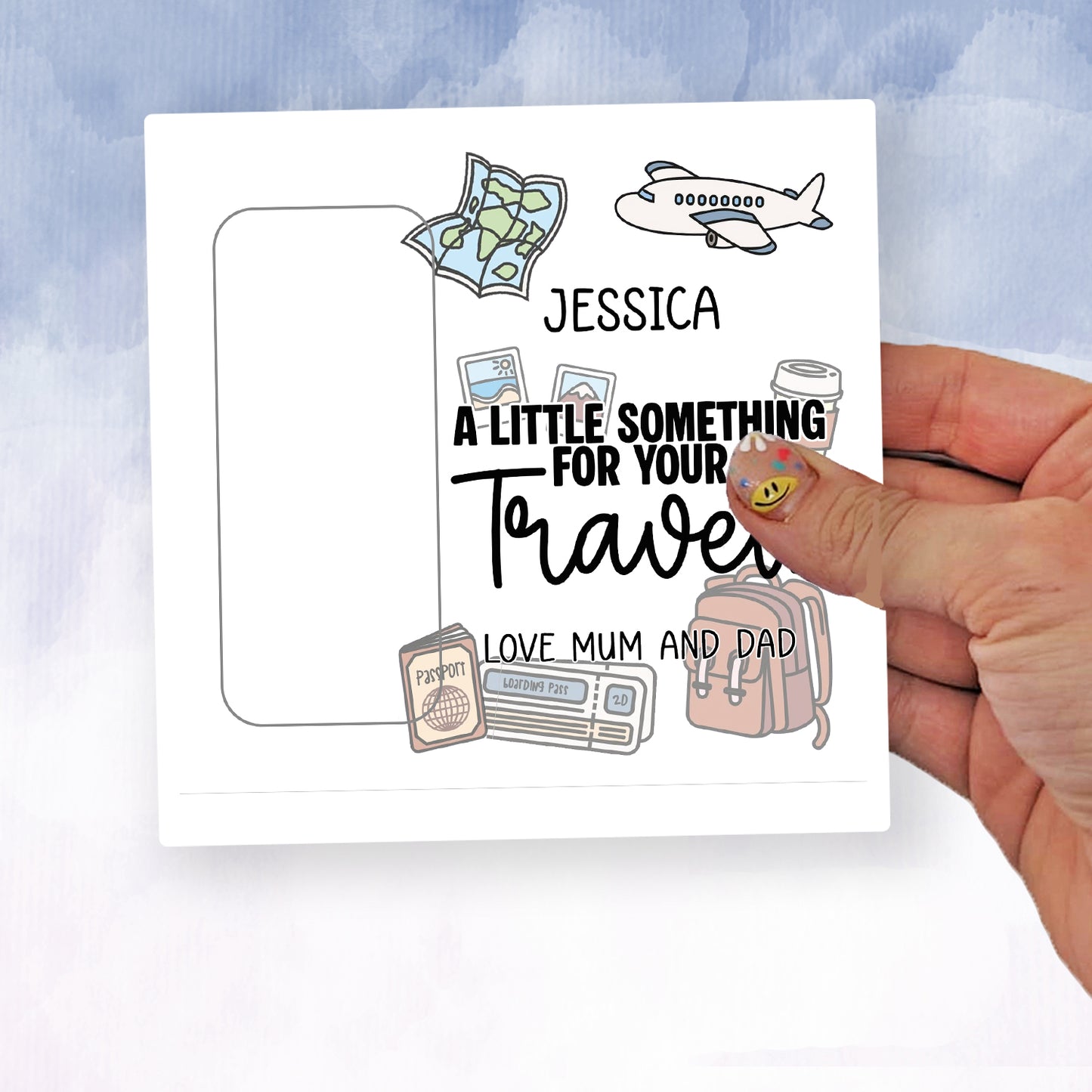 Personalised Travel Money Wallet • Birthday Card IOU • Holiday Gift Voucher