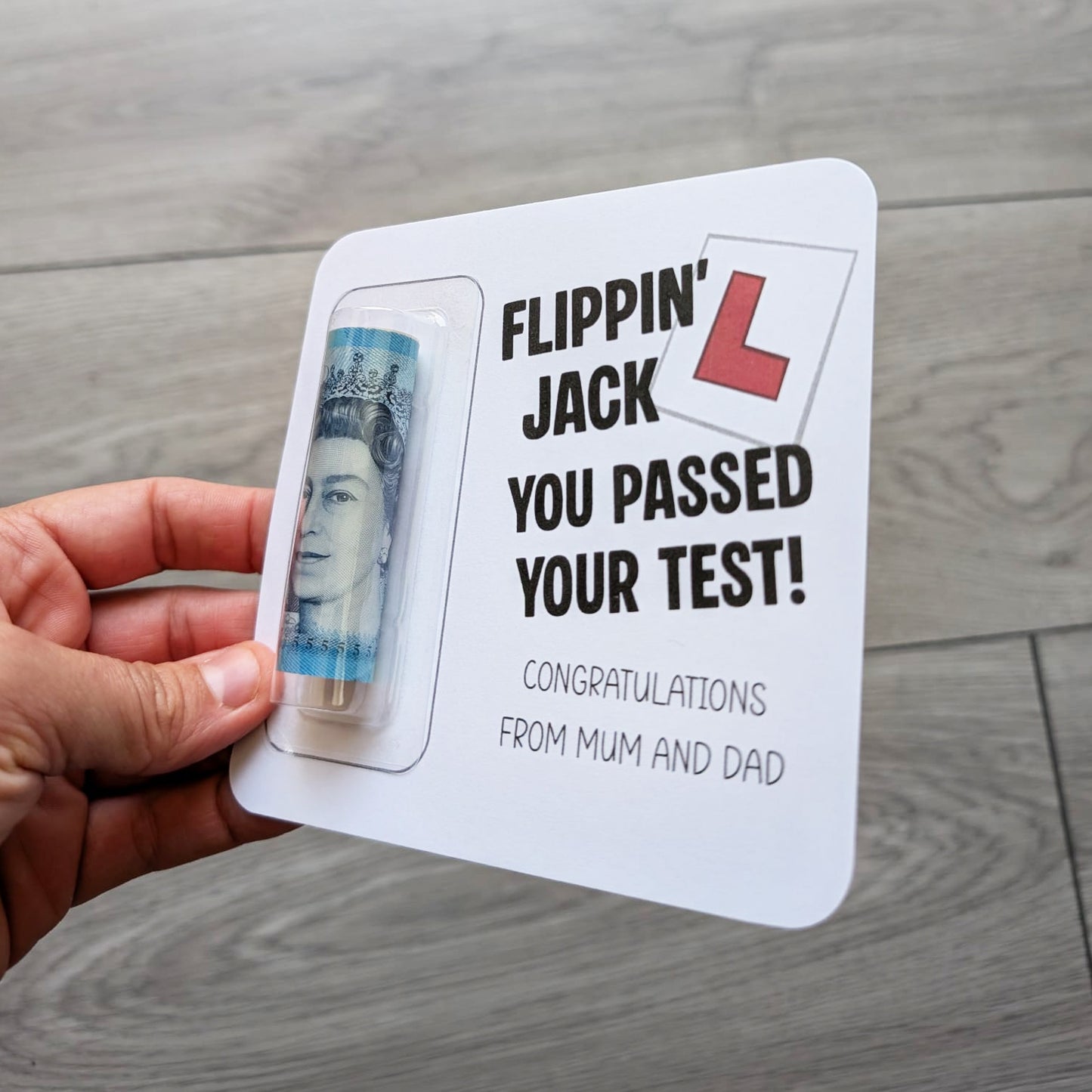 Personalised Driving Lesson Money Wallet – 17th Birthday Gift • Learner Driver Present
