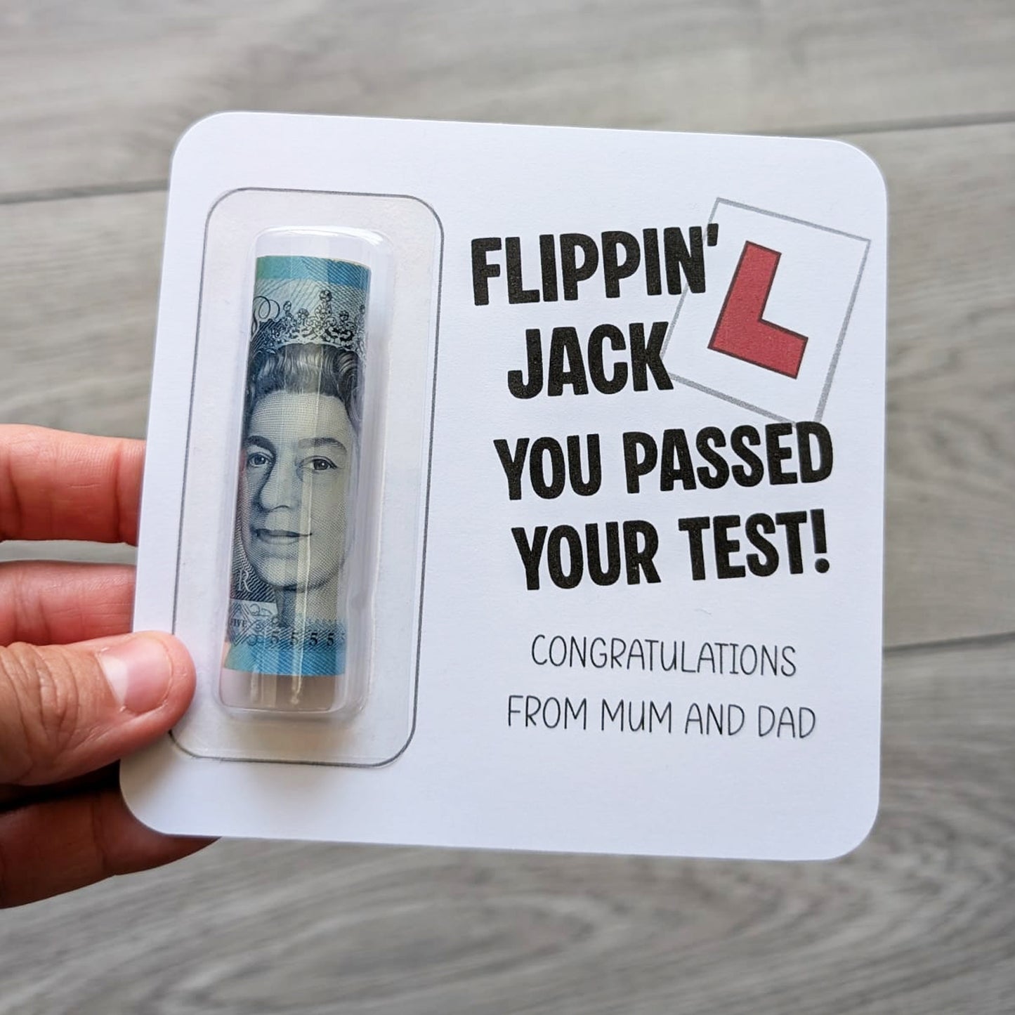 Personalised Driving Lesson Money Wallet – 17th Birthday Gift • Learner Driver Present