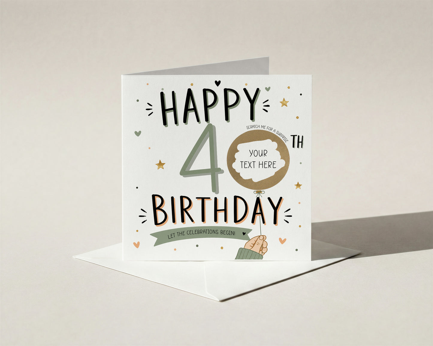 Personalised 30th Birthday Scratch-Off Card Milestone Surprise Gift Reveal