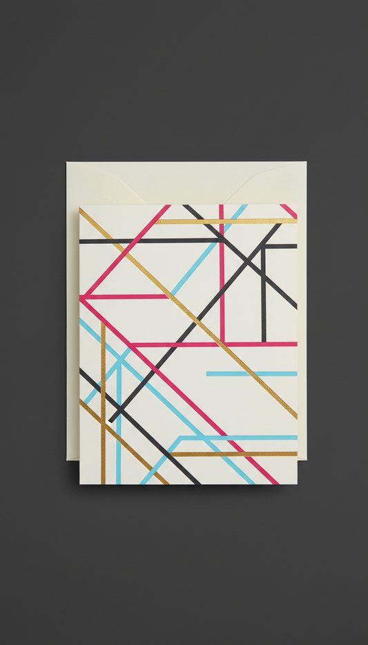 Thank You Card With Graphic Envelope