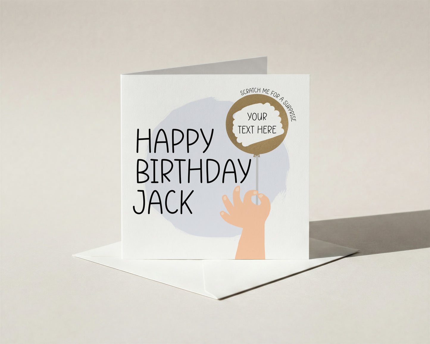 Personalised Birthday Scratch Off Card – Fun Surprise Reveal – Custom Birthday Gift