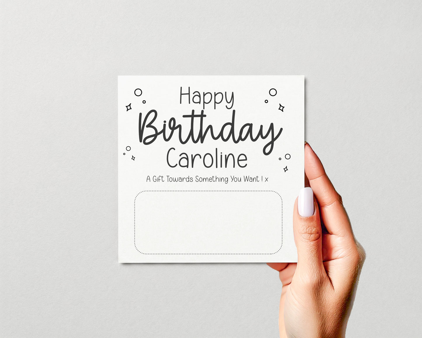 Personalised Birthday Money Gift Card• Cash Gift Voucher Holder for Kids Adults