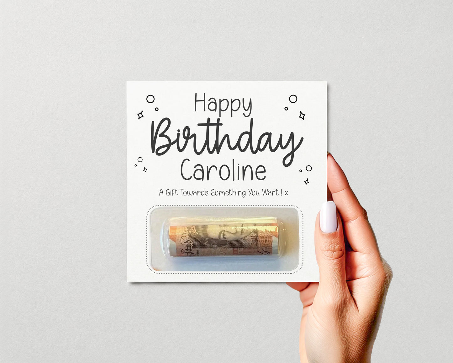 Personalised Birthday Money Gift Card• Cash Gift Voucher Holder for Kids Adults