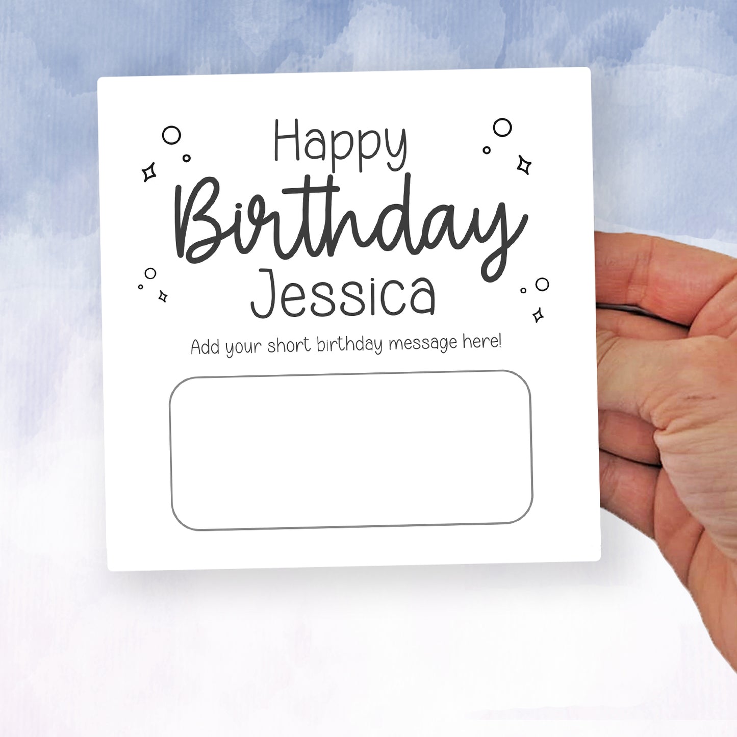 Personalised Birthday Money Wallet • Cash Gift Voucher Holder for Kids Adults