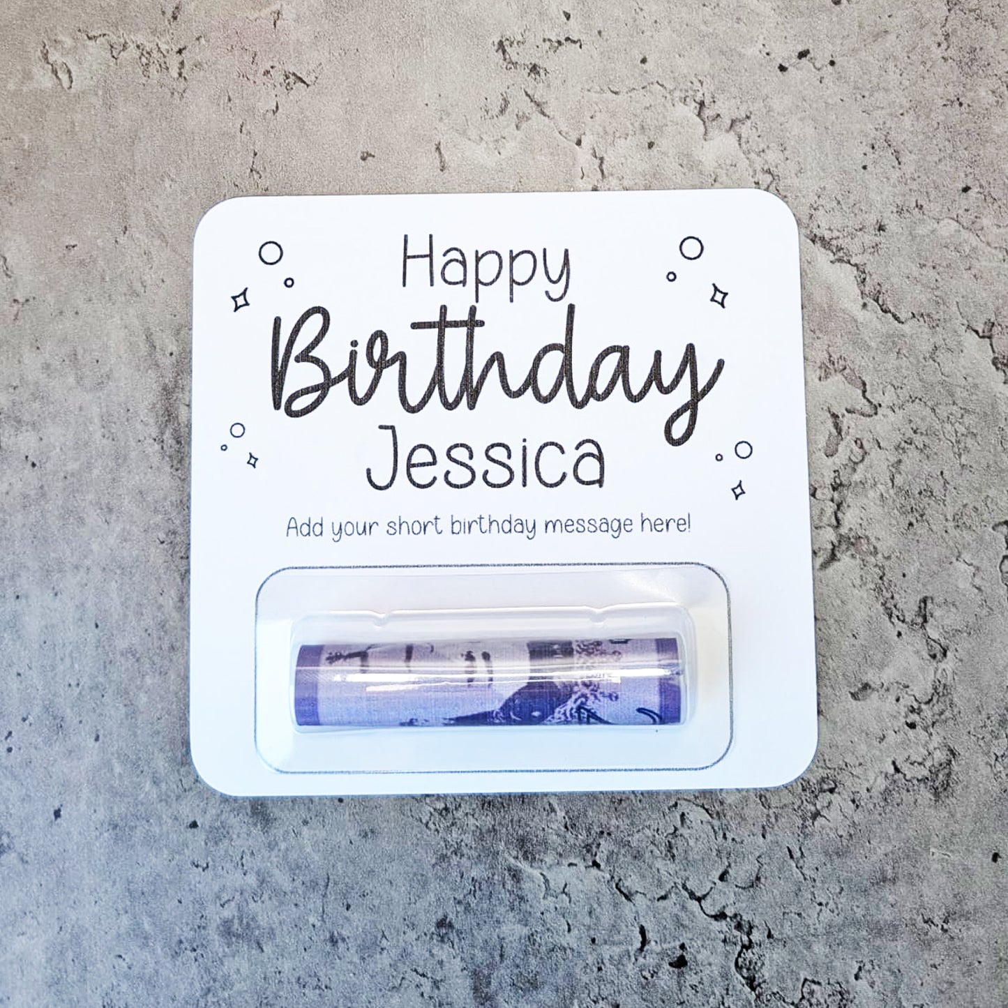 Personalised Birthday Money Wallet • Cash Gift Voucher Holder for Kids Adults