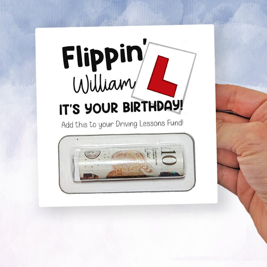 Birthday Gift Money Wallet Driving lessons fund 17th 18th 21st