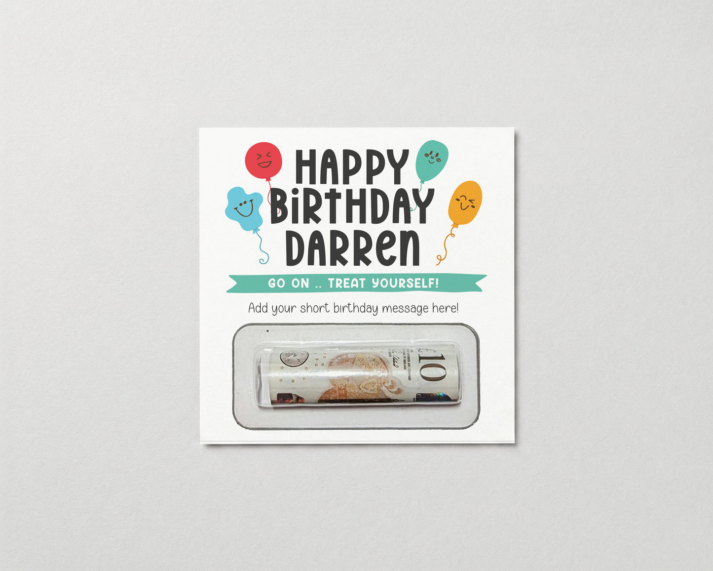 Birthday Money Wallet • Personalised Birthday Card • Gift Voucher Holder for Kids & Adults