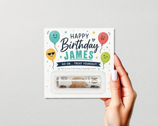 Birthday Money Wallet • Personalised Birthday Card • Gift Voucher Holder for Kids & Adults