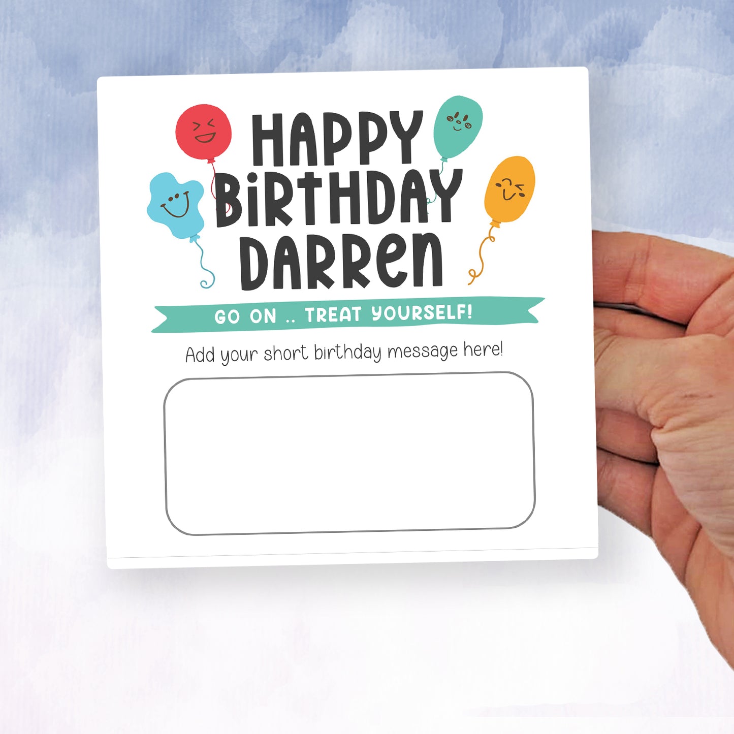 Birthday Money Wallet • Personalised Birthday Card • Gift Voucher Holder for Kids & Adults