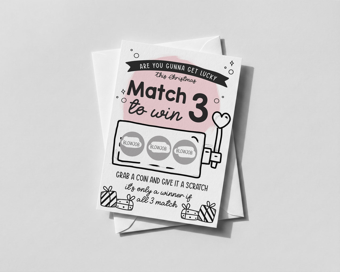 Funny Scratch-Off Christmas Card for Boyfriend • Cheeky Holiday Reveal