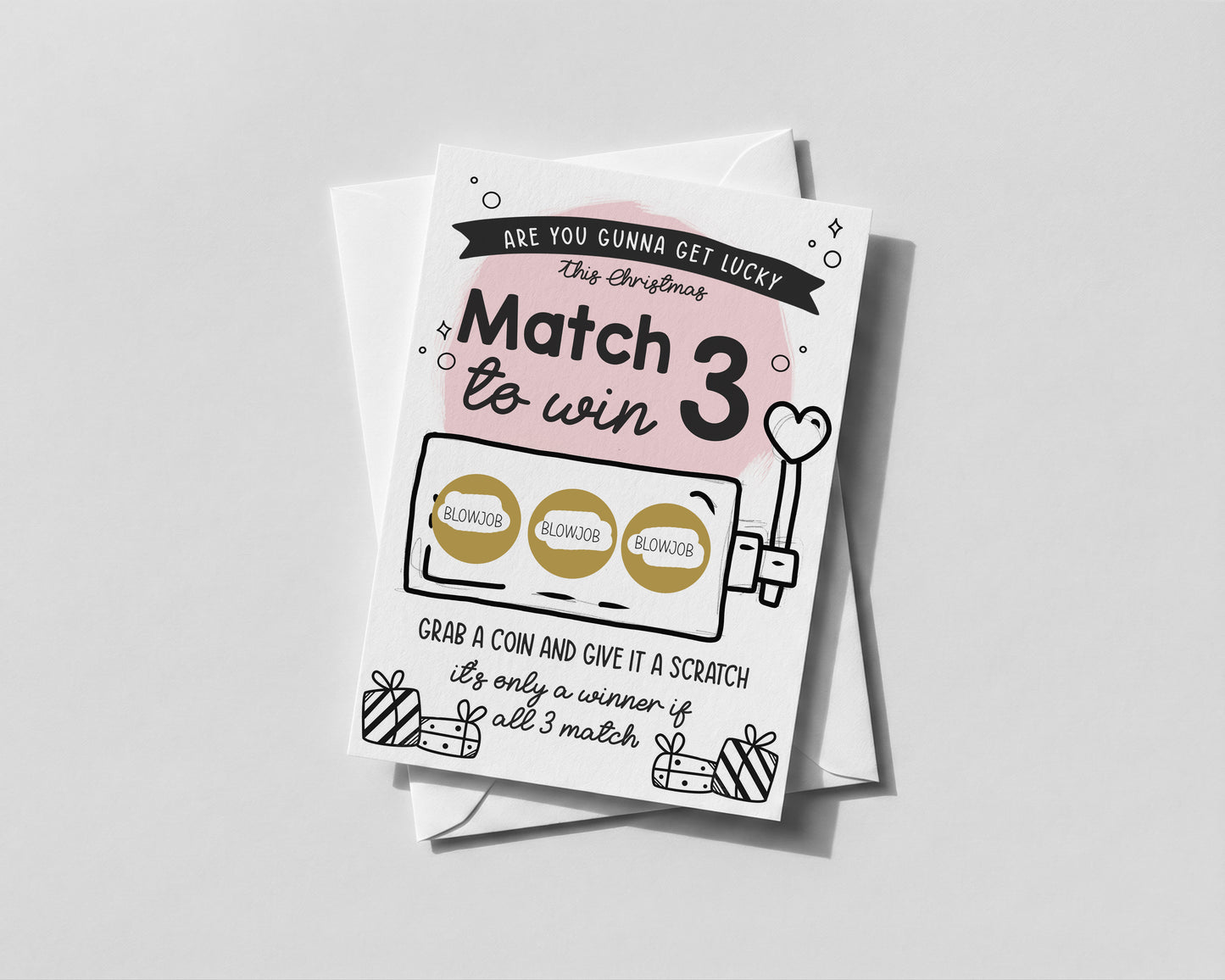 Funny Scratch-Off Christmas Card for Boyfriend • Cheeky Holiday Reveal