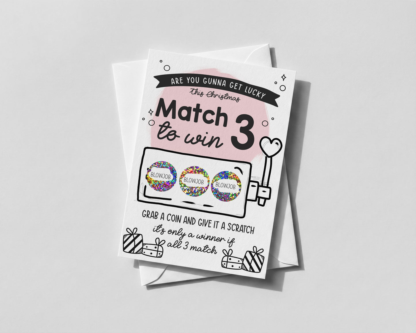 Funny Scratch-Off Christmas Card for Boyfriend • Cheeky Holiday Reveal