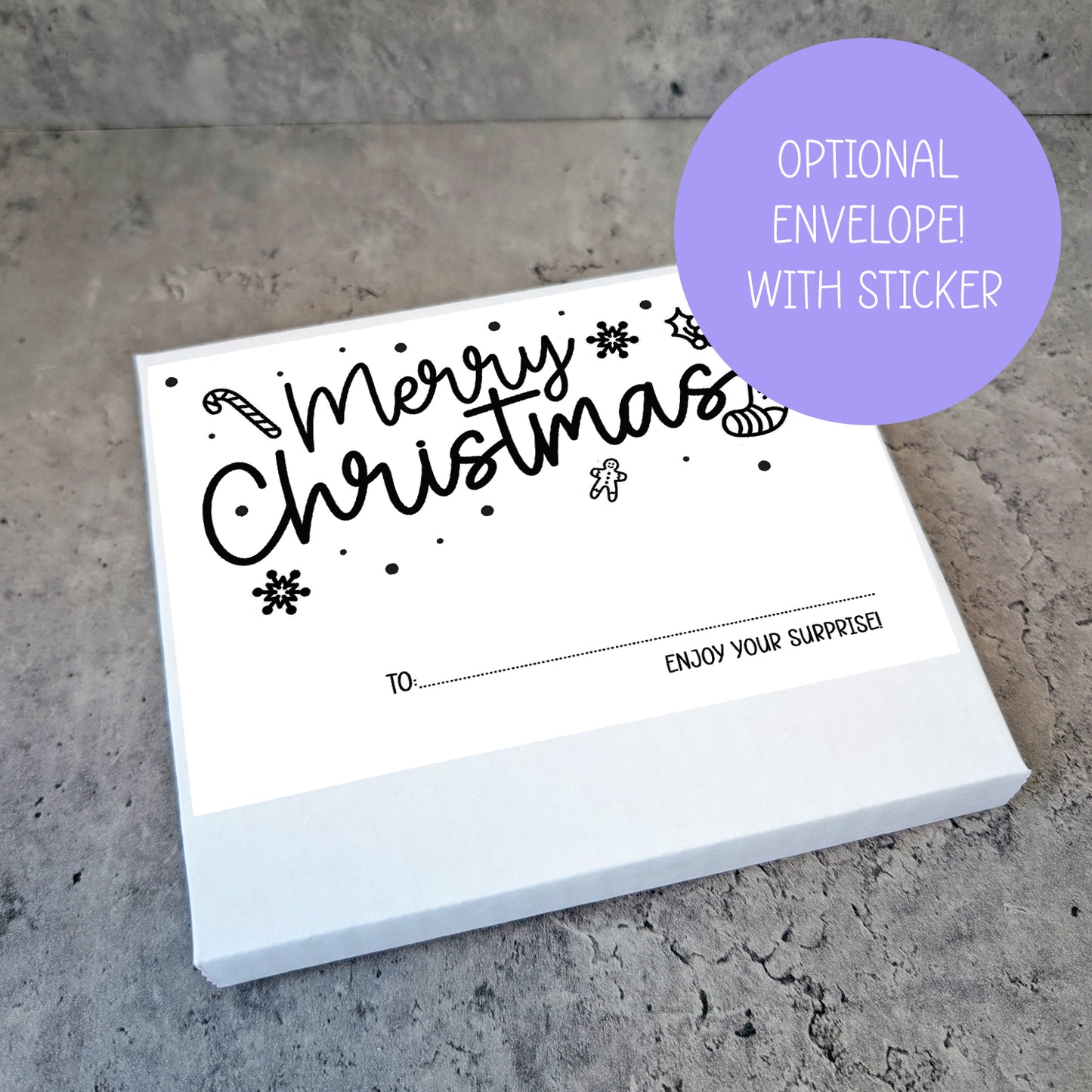 Personalised Christmas Money Wallet Card – Santa Design • Festive Cash Gift Holder