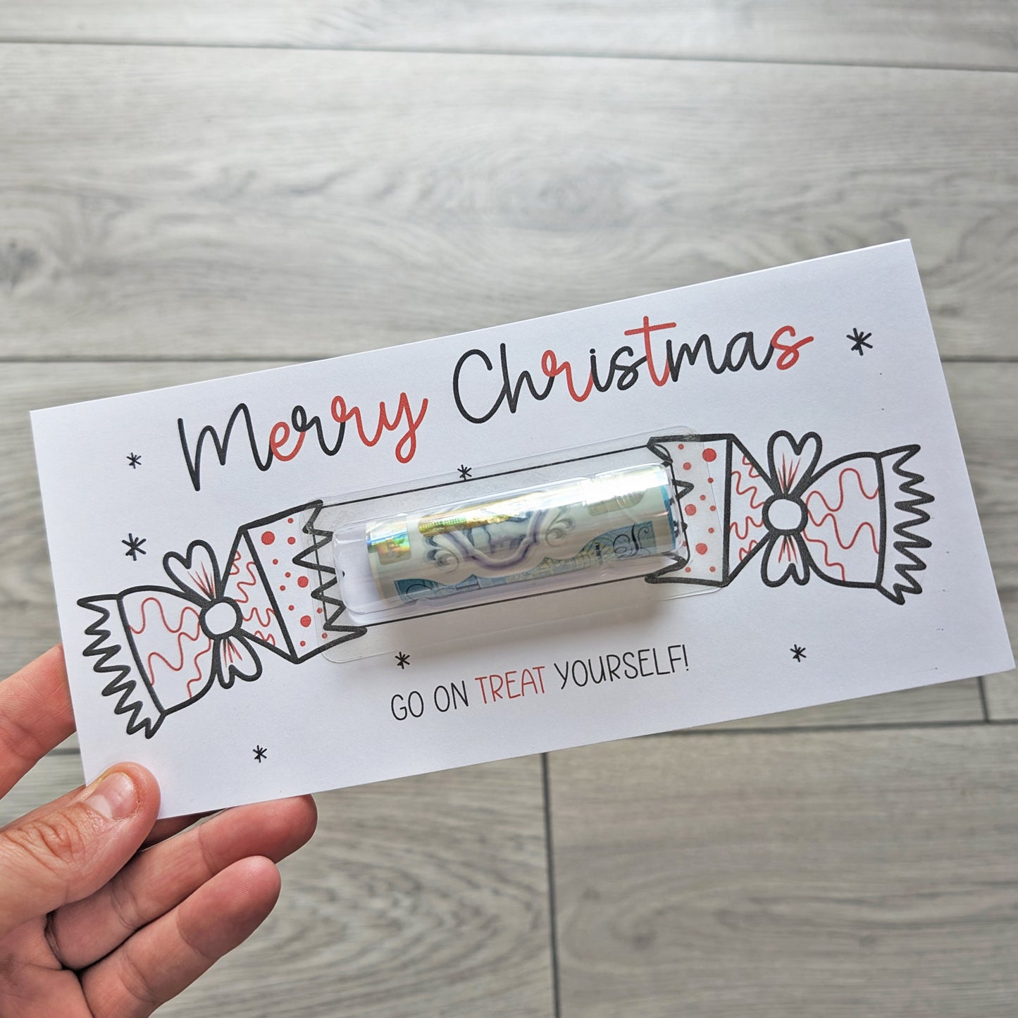 Christmas Money Gift For Girls and Boys - Christmas Money Holder - Cracker