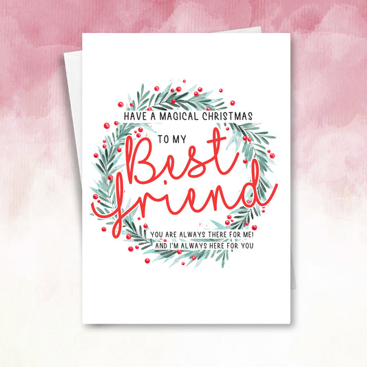 Best Friend Christmas Card