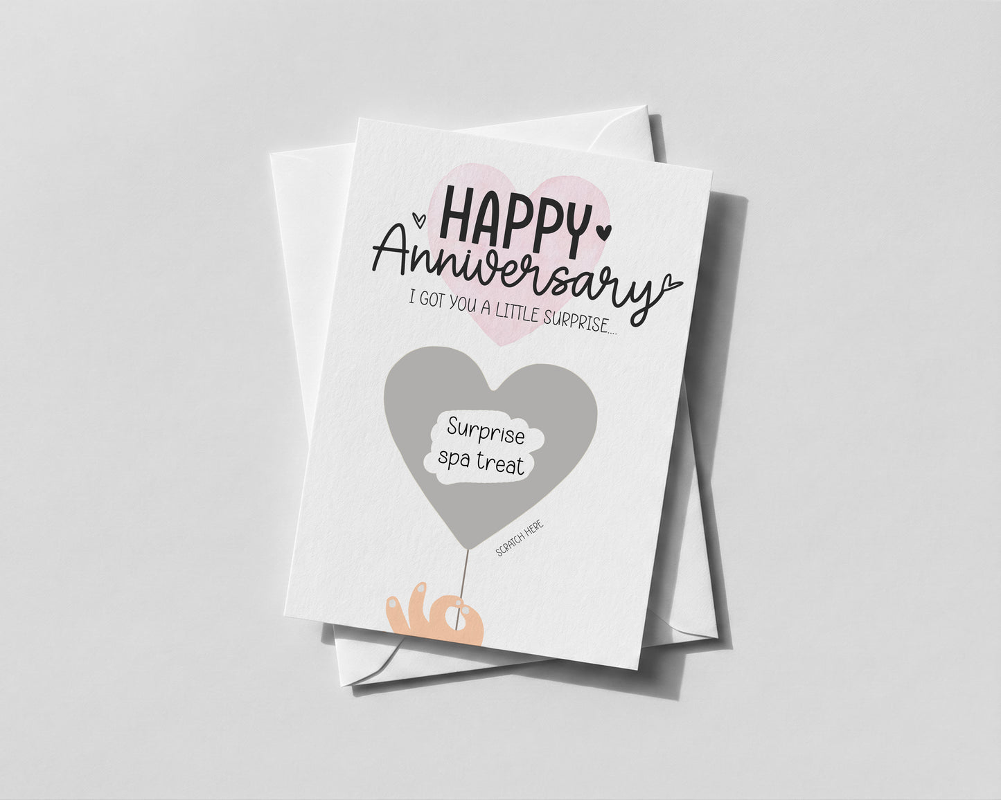 Personalised Anniversary Scratch-Off Card – Romantic Surprise Reveal Gift
