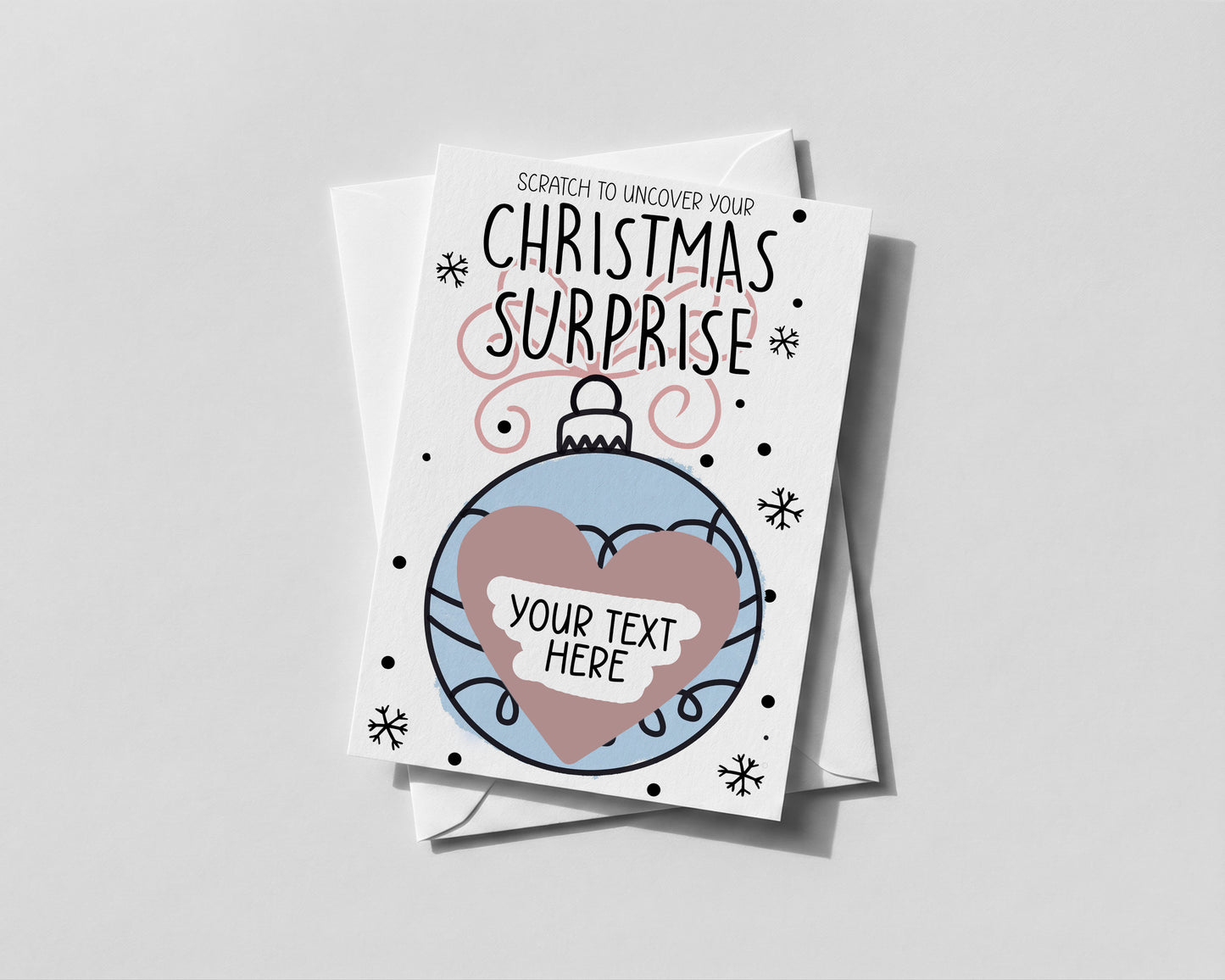 Personalised Christmas Scratch Card – Fun Surprise Reveal Xmas Gift for Friends & Family